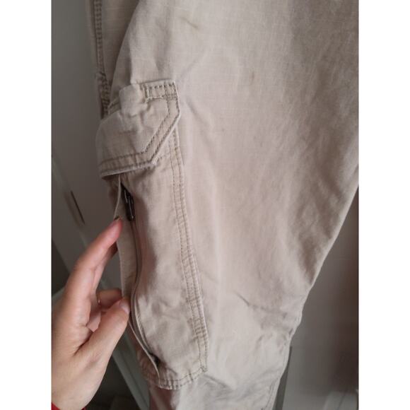 Carhartt khaki colored work cargo 10 pocket Force pants - Picture 9 of 9
